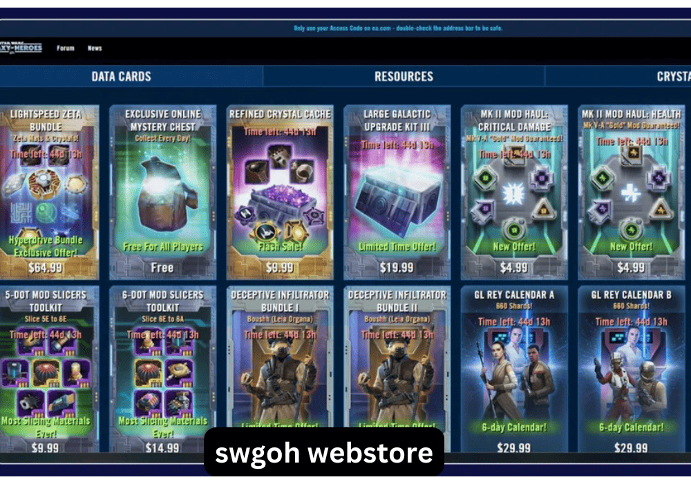 SWGoH Webstore